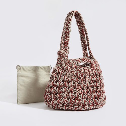 “Sparti cotton” tote with waterproof pouch