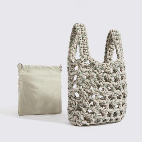 “Thalia cotton” handbag with waterproof pouch